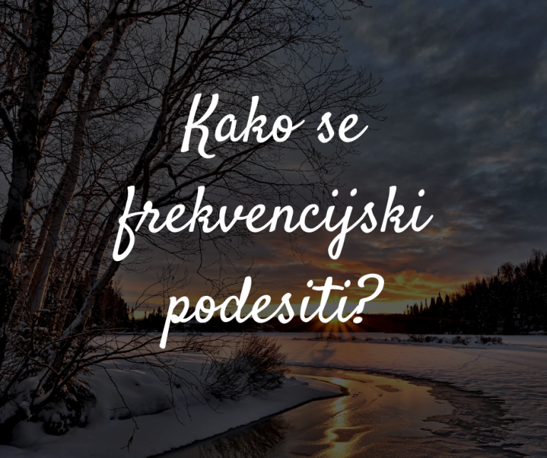 FREKVENCIJSKO PODEŠAVANJE – trodnevna radionica u prosincu.